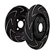 BSD728 Rear Brake Disc, Slotted, 5 Lugs, 266.7 mm,, BSD Sport Ultra Quiet V Slot
