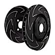 BSD7319 Rear Brake Disc, Slotted, 8 Lugs,, BSD Sport Ultra Quiet V Slot