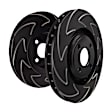 2014 Chevrolet Silverado 1500 - Rear Brake Disc, Slotted, 6 Lugs, For FMSI Pad No. D1194; Vented; 6 Bolt Holes; 345mm Dia.; 85mm Height; 20mm Thick; 78.5mm Center Hole Dia., BSD Sport Ultra Quiet V Slot