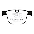 DP21451 Rear Greenstuff 2000 Aramid Fiber Sport Aramid Fiber Brake Pad Set