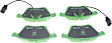 DP21510 Front Greenstuff 2000 Aramid Fiber Sport Aramid Fiber Brake Pad Set