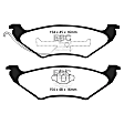 DP21625 Rear Greenstuff 2000 Aramid Fiber Sport Aramid Fiber Brake Pad Set