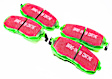 DP21636 Front Greenstuff 2000 Aramid Fiber Sport Aramid Fiber Brake Pad Set