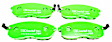DP21636 Front Greenstuff 2000 Aramid Fiber Sport Aramid Fiber Brake Pad Set
