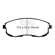 DP21636 Front Greenstuff 2000 Aramid Fiber Sport Aramid Fiber Brake Pad Set