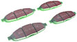 DP21688 Front Greenstuff 2000 Aramid Fiber Sport Aramid Fiber Brake Pad Set