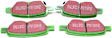 DP21704 Rear Greenstuff 2000 Aramid Fiber Sport Aramid Fiber Brake Pad Set