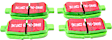 DP21715 Rear Greenstuff 2000 Aramid Fiber Sport Aramid Fiber Brake Pad Set
