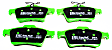DP21749 Rear Greenstuff 2000 Aramid Fiber Sport Aramid Fiber Brake Pad Set