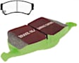 2012 Ford Fusion - Front Aramid Fiber Brake Pad Set, FMSI Pad No. D1164; Vented; 5 Bolt Holes; 299mm Dia.; 49mm Height; 25mm Thick; 72mm Center Hole Dia., Greenstuff 2000 Aramid Fiber Sport