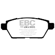 DP21766 Rear Greenstuff 2000 Aramid Fiber Sport Aramid Fiber Brake Pad Set