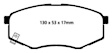 DP21866 Front Greenstuff 2000 Aramid Fiber Sport Aramid Fiber Brake Pad Set