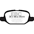 DP21880 Rear Greenstuff 2000 Aramid Fiber Sport Aramid Fiber Brake Pad Set