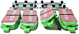 DP21955 Rear Greenstuff 2000 Aramid Fiber Sport Aramid Fiber Brake Pad Set