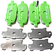 DP21955 Rear Greenstuff 2000 Aramid Fiber Sport Aramid Fiber Brake Pad Set