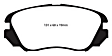 DP22013 Front Greenstuff 2000 Aramid Fiber Sport Aramid Fiber Brake Pad Set