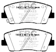 DP22358 Front Greenstuff 2000 Aramid Fiber Sport Aramid Fiber Brake Pad Set