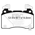 DP23028 Front Greenstuff 2000 Aramid Fiber Sport Aramid Fiber Brake Pad Set