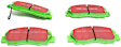 DP2872 Front Greenstuff 2000 Aramid Fiber Sport Aramid Fiber Brake Pad Set