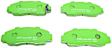 DP2872 Front Greenstuff 2000 Aramid Fiber Sport Aramid Fiber Brake Pad Set
