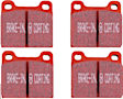 DP3104C Redstuff Ceramic Low Dust Aramid Fiber Ceramic Brake Pad Set