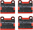 DP3104C Redstuff Ceramic Low Dust Aramid Fiber Ceramic Brake Pad Set