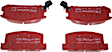 2002 Toyota MR2 Spyder - Rear Aramid Fiber Ceramic Brake Pad Set, FMSI Pad No. D528; Vented; 5 Bolt Holes; 263mm Dia.; 46mm Height; 16mm Thick; 62mm Center Hole Dia., Redstuff Ceramic Low Dust