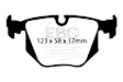 DP31118C Rear Redstuff Ceramic Low Dust Aramid Fiber Ceramic Brake Pad Set