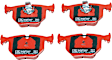 DP31118C Rear Redstuff Ceramic Low Dust Aramid Fiber Ceramic Brake Pad Set