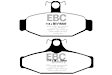 1987 Chevrolet Corvette - Rear Aramid Fiber Ceramic Brake Pad Set, FMSI Pad No. D295, Redstuff Ceramic Low Dust