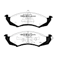 DP31180C Front Redstuff Ceramic Low Dust Aramid Fiber Ceramic Brake Pad Set