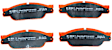 DP31220/2C Front Redstuff Ceramic Low Dust Aramid Fiber Ceramic Brake Pad Set