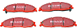 DP31239C Front Redstuff Ceramic Low Dust Aramid Fiber Ceramic Brake Pad Set