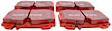 DP31363C Front Redstuff Ceramic Low Dust Aramid Fiber Ceramic Brake Pad Set
