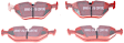 DP31405C Rear Redstuff Ceramic Low Dust Aramid Fiber Ceramic Brake Pad Set