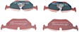 DP31405C Rear Redstuff Ceramic Low Dust Aramid Fiber Ceramic Brake Pad Set