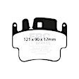 DP31514C Redstuff Ceramic Low Dust Aramid Fiber Ceramic Brake Pad Set