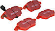 2008 Volkswagen GTI - Front Aramid Fiber Ceramic Brake Pad Set, 2.0L 4Cyl, FMSI Pad No. D1107, Redstuff Ceramic Low Dust
