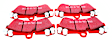 DP31521C Front Redstuff Ceramic Low Dust Aramid Fiber Ceramic Brake Pad Set