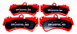 DP31521C Front Redstuff Ceramic Low Dust Aramid Fiber Ceramic Brake Pad Set