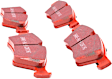 DP31592C Front Redstuff Ceramic Low Dust Aramid Fiber Ceramic Brake Pad Set