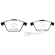 DP31594C Front Redstuff Ceramic Low Dust Aramid Fiber Ceramic Brake Pad Set