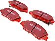 DP31655C Front Redstuff Ceramic Low Dust Aramid Fiber Ceramic Brake Pad Set