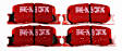 DP31716C Rear Redstuff Ceramic Low Dust Aramid Fiber Ceramic Brake Pad Set