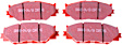 2012 Lexus IS250 - Front Aramid Fiber Ceramic Brake Pad Set, FMSI Pad No. D1178; Vented; 5 Bolt Holes; 296mm Dia.; 49mm Height; 28mm Thick; 62mm Center Hole Dia.; Canada Manufactured, Redstuff Ceramic Low Dust