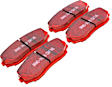 2012 Ford Edge - Front Aramid Fiber Ceramic Brake Pad Set, 2.0L 4Cyl, FMSI Pad No. D1258, Redstuff Ceramic Low Dust