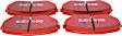 2012 Ford Edge - Front Aramid Fiber Ceramic Brake Pad Set, 2.0L 4Cyl, FMSI Pad No. D1258, Redstuff Ceramic Low Dust