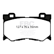 DP31823C Front Redstuff Ceramic Low Dust Aramid Fiber Ceramic Brake Pad Set