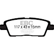 DP31881C Rear Redstuff Ceramic Low Dust Aramid Fiber Ceramic Brake Pad Set