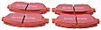 DP31954C Front Redstuff Ceramic Low Dust Aramid Fiber Ceramic Brake Pad Set